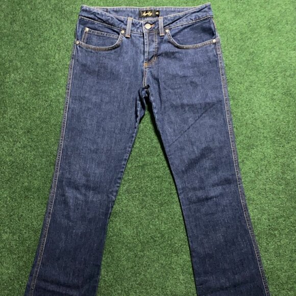 Vintage Hurley International Women’s Boot-Cut Jeans 5 Dark-Wash Stretch Camaro - Picture 1 of 8